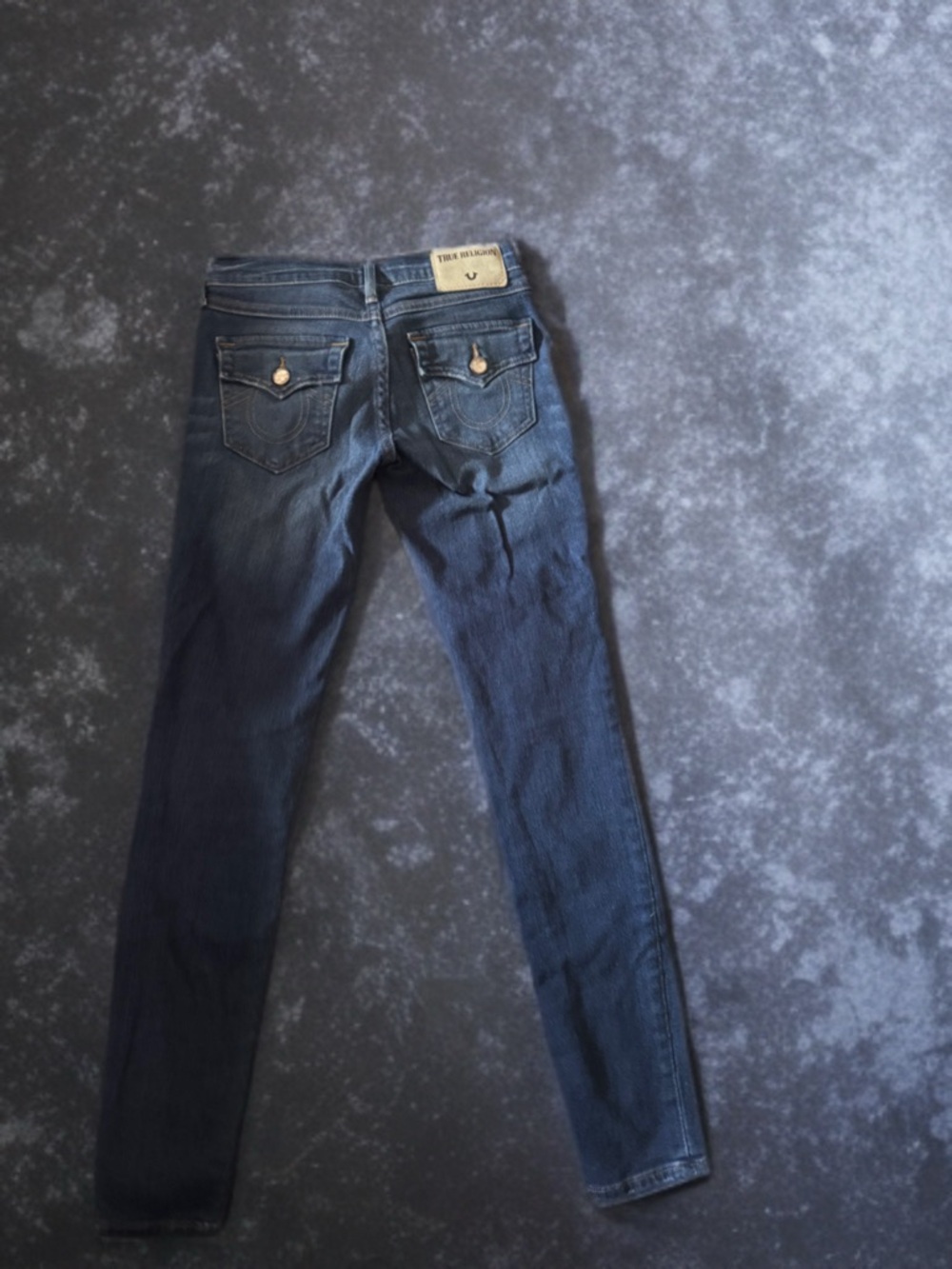 True Religion Indigo Skinny Jeans with Silver Hardware